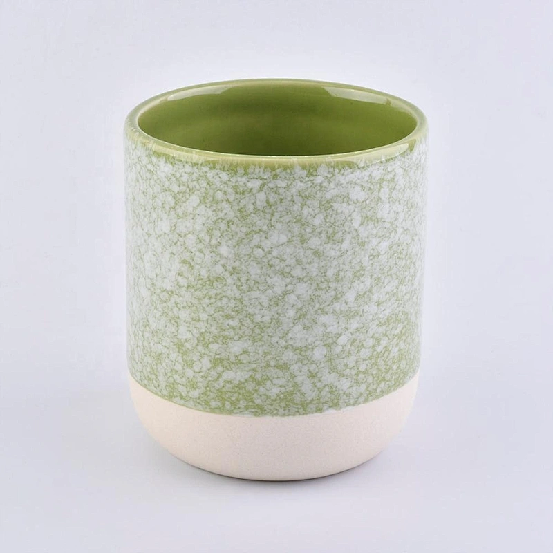 10oz ceramic jars with colorful glazing for candle making