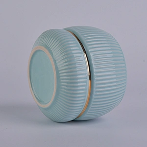 Sunny design luxury color tealight ceramic candle vessel 10oz