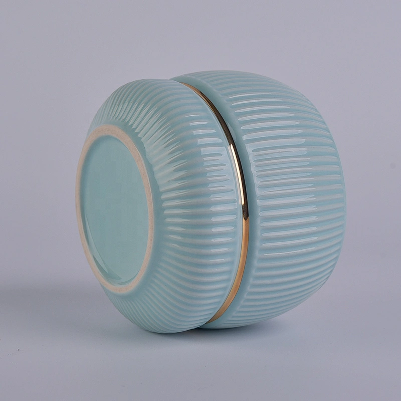 Sunny design luxury color tealight ceramic candle vessel 10oz