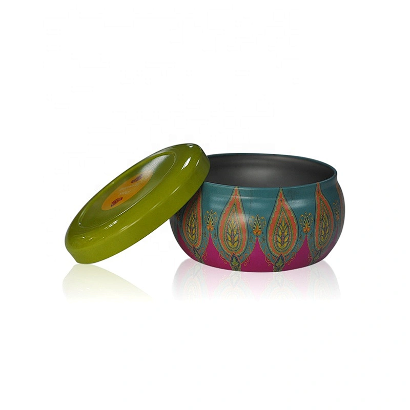 wholesales Luxury chinese Metal candle tin containers with lid