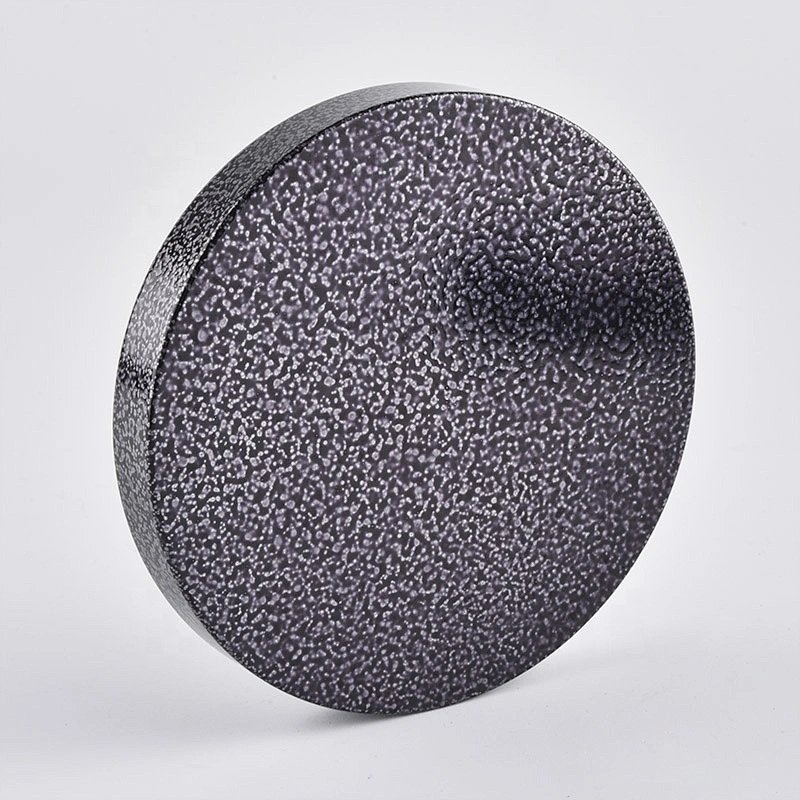 Wholesales round Custom grey metal lid for candle jars