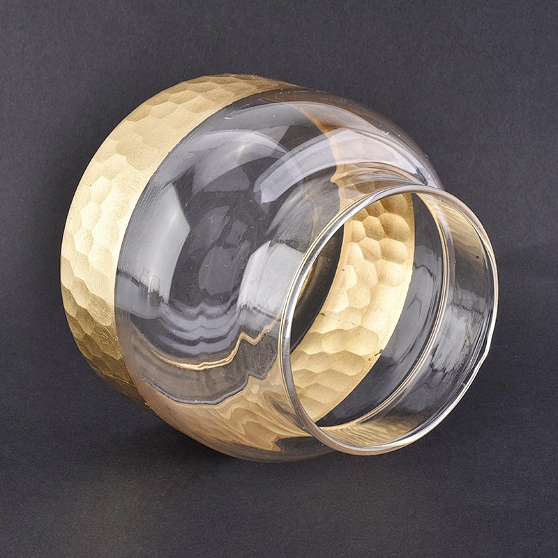 customized mouth blowing glass votive candle holder home decor in bulk