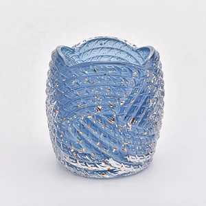 Luxury customized candle vessel glass candle holder wedding centerpieces