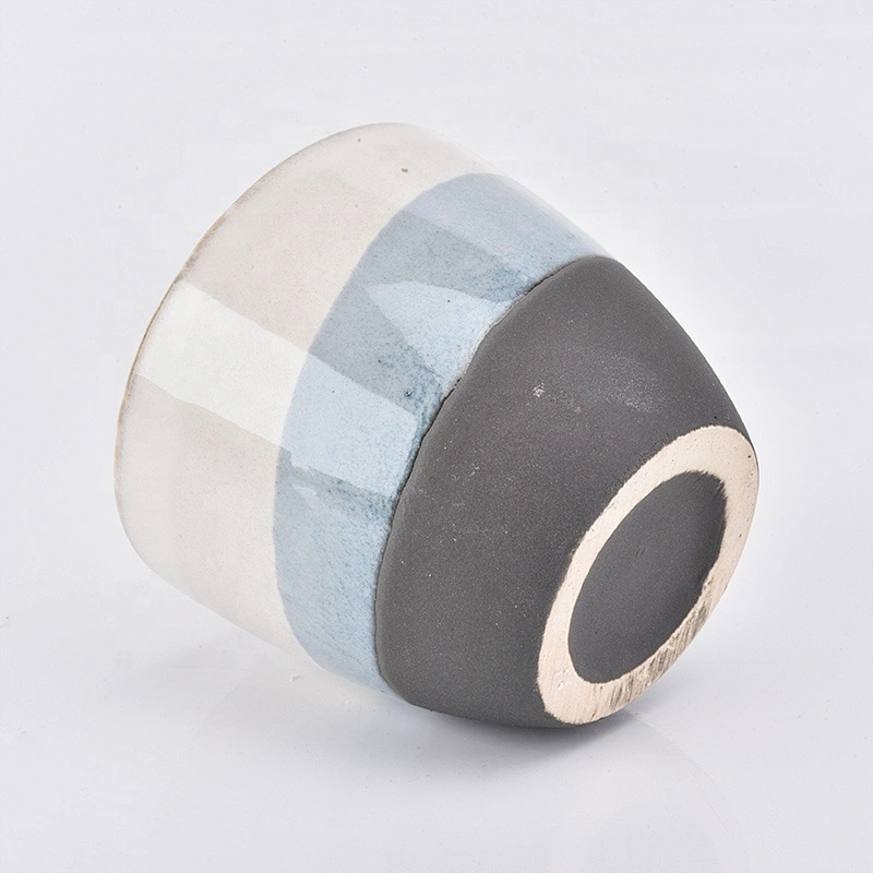 40ml round ceramic candle jar glazed candle cup wholesales