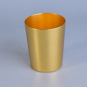 12oz Matte Gold Metal Candle Jars Aluminum Candle Container for Soy Wax Home Decor