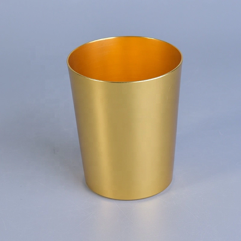 12oz Matte Gold Metal Candle Jars Aluminum Candle Container for Soy Wax Home Decor