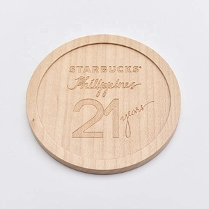 Custom logo printing wooden lid for candle jar wholesales