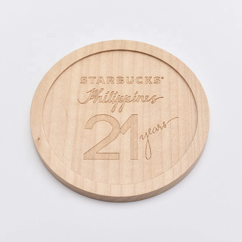 Custom logo printing wooden lid for candle jar wholesales