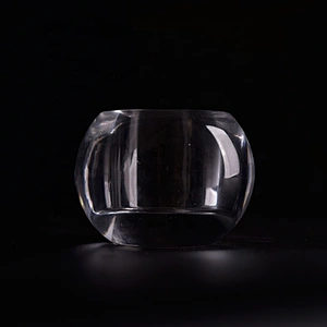 Clear customized candle jar glass candle tins wholesales