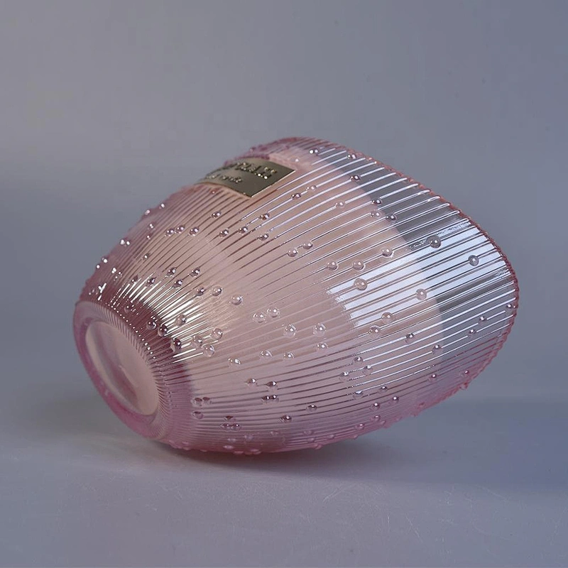Luxury Custom decorative glass candle jars