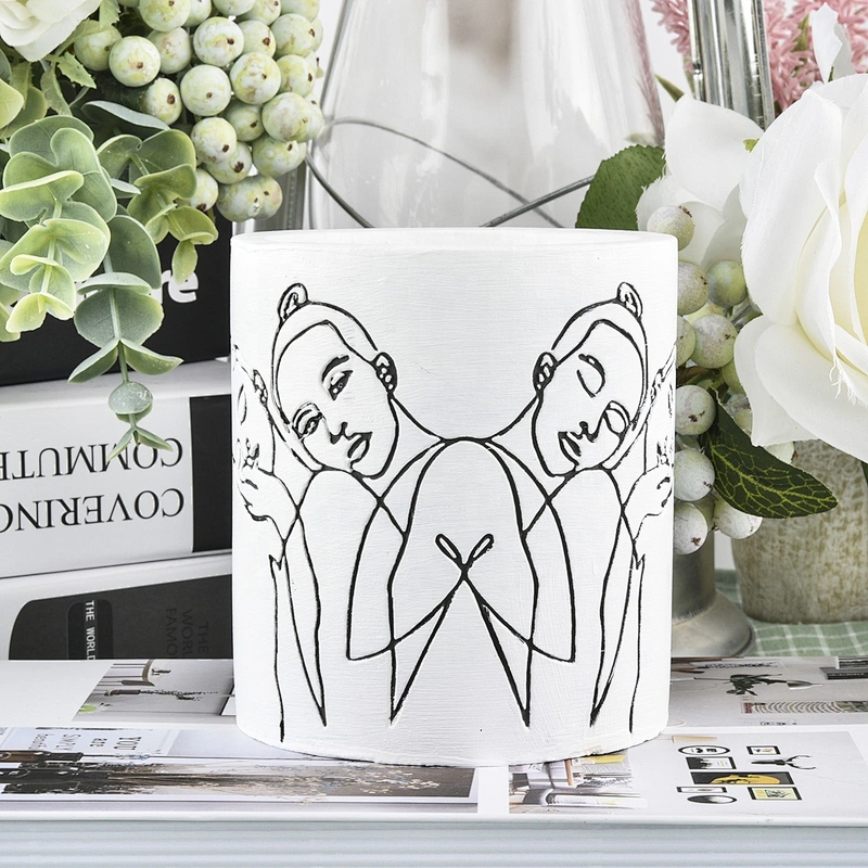 matte white concrete candle jars suppliers