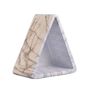 Triangle concrete candle jar custom home decor