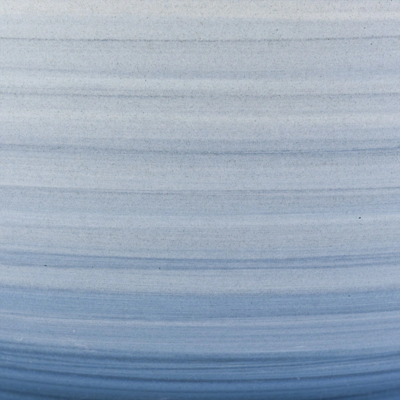 Wholesale Large Ceramic Gradient Blue Candle Jar Round Bottom Home Decoration