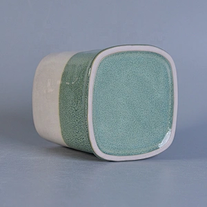 Square candle holders in ceramic scented candle jar home decor