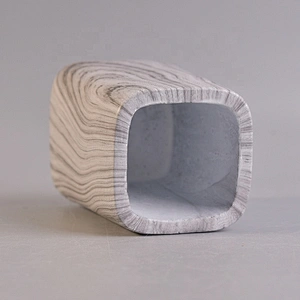 Customized concrete candle container water transfer printing home decor