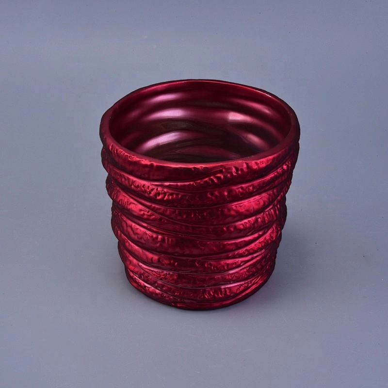880ml Thick Solid Colored Ceramic Candle Holder for Home Decoration
