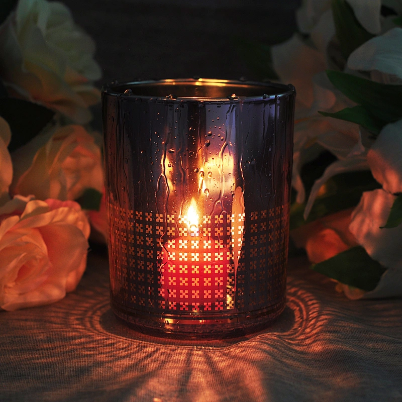 Sunny design luxury tea light glass candle vessel home decoration