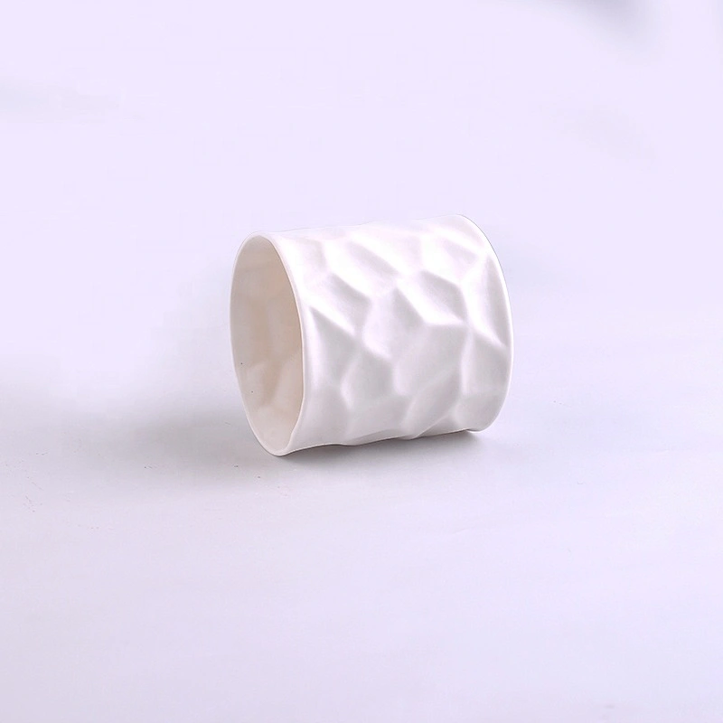 290ml Pure White Ceramic Candle Holder Wedding Decoration