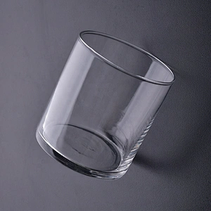 Clear handmade candle holder glass votive candle jar home decorative factory