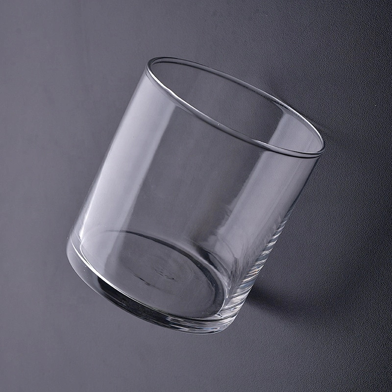 Clear handmade candle holder glass votive candle jar home decorative factory