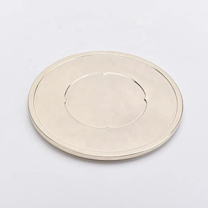 Gold round stainless steel lid for candle jars wholesale