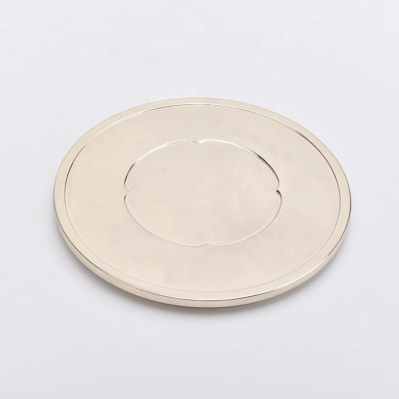 Gold round stainless steel lid for candle jars wholesale
