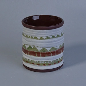 Personalized handmade matte ceramic candle jars tealight scented candle holders home decor