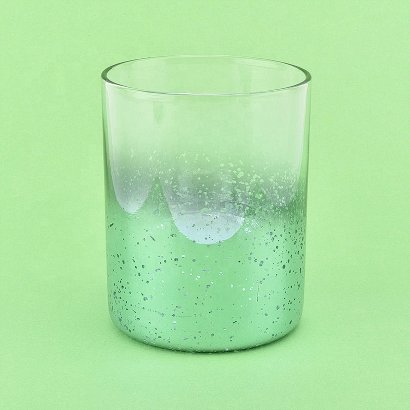 Sunny tealight Electroplating glass candle jars for candle making 10oz 14oz 16oz