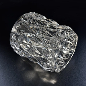 450ml Personalized Glass luxury candle Holder home Decor wholesale