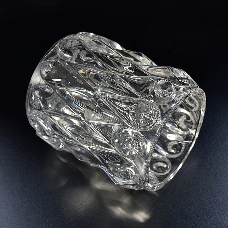 450ml Personalized Glass luxury candle Holder home Decor wholesale