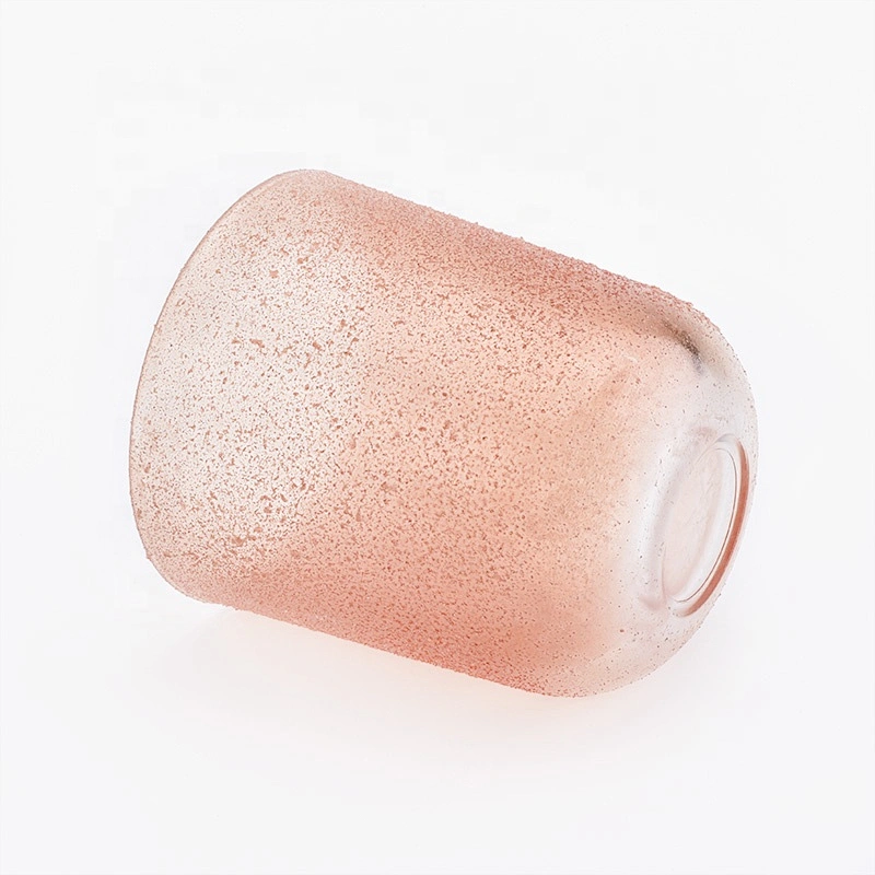 Round customized mercury candle container glass candle holder home decoration
