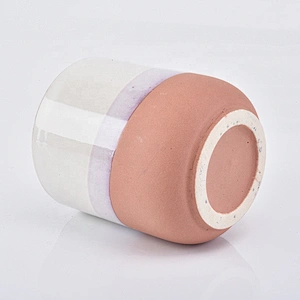 420ml Antique colored candle container ceramic votive candle jars wedding centerpieces