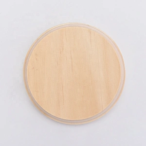 natural wooden lid for glass candle jars candle accessory