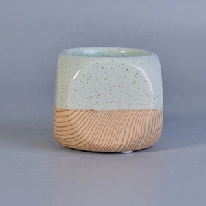 200ml Mini square ceramic candle jar scented candle vessel home decor