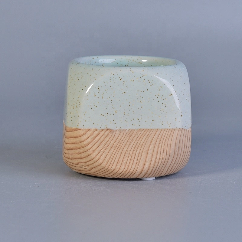 200ml Mini square ceramic candle jar scented candle vessel home decor