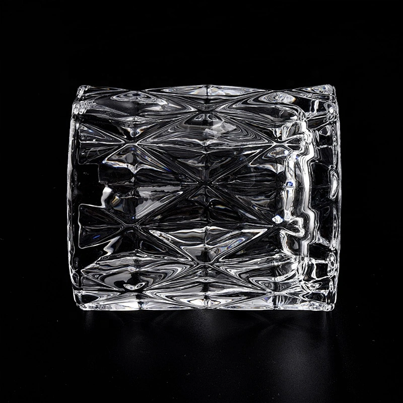 Wholesales tealight geometric crystal Luxury glass candle holder