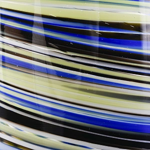 tricolored glass jars unique curved bottom glass candle jar hand made