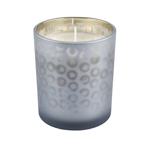 Sunny new design grey matte crystal Luxury glass candle jars