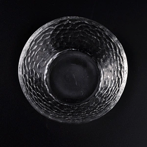 Beaten Clear Glass Candle Holder Glass Bowl Home Decor Wholesales