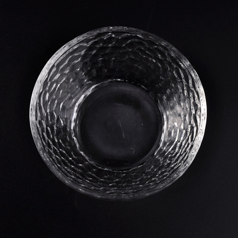 Beaten Clear Glass Candle Holder Glass Bowl Home Decor Wholesales