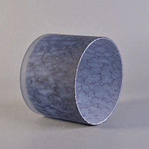 OEM frosted personalized candle jar votive scented glass candle holder party decoration in bulk