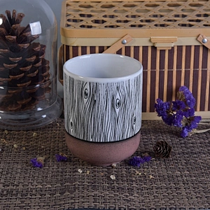 Customized enamel candle holder cylinder candle container home decor