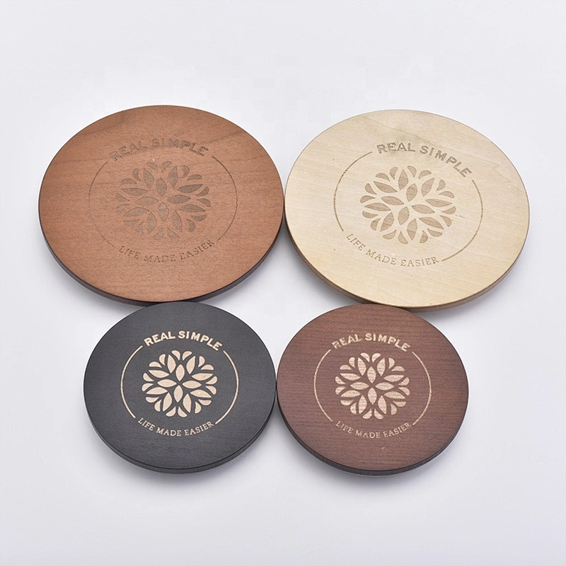 Brown wood lid for candle holder wholesales