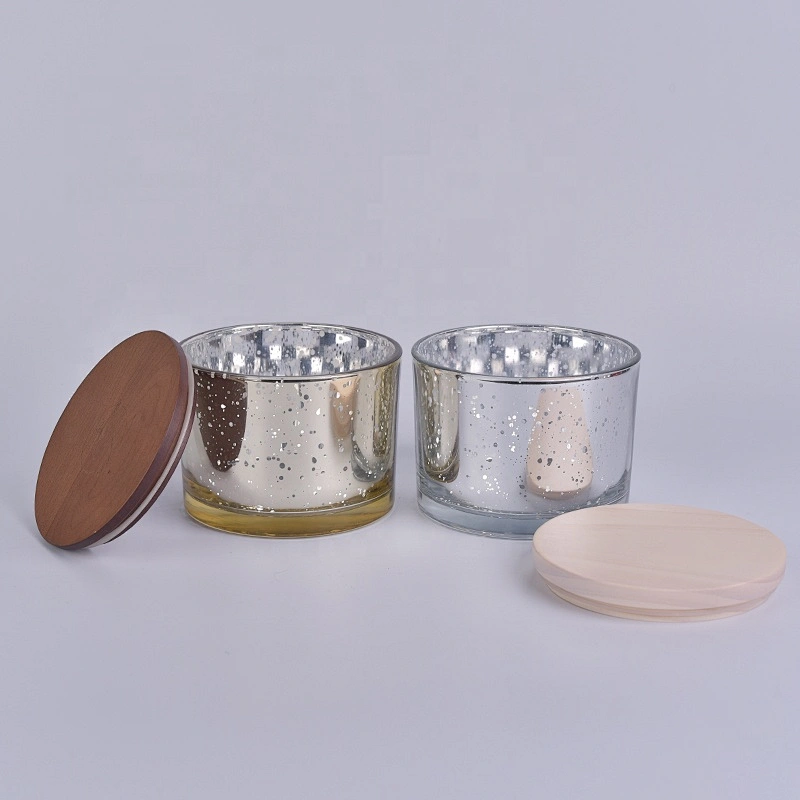 mercury glass candle jar with lid wholesale 15 candle container