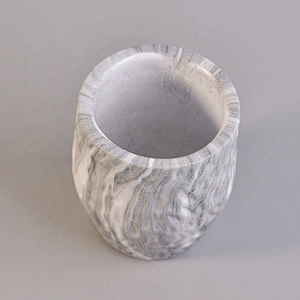 Antique concrete candle containers tealight candle jar wholesales