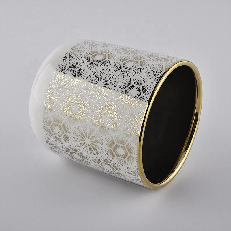 decorative ceramic candle jars for Christmas