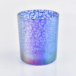 Clear customized candle vessel glass jars for candle making wedding decor in bulk
