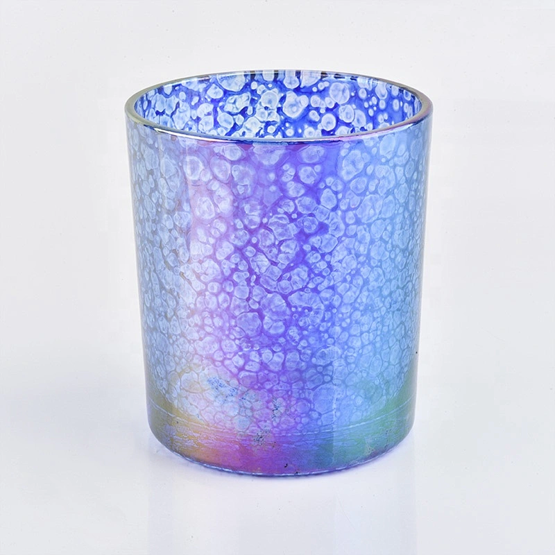 Clear customized candle vessel glass jars for candle making wedding decor in bulk