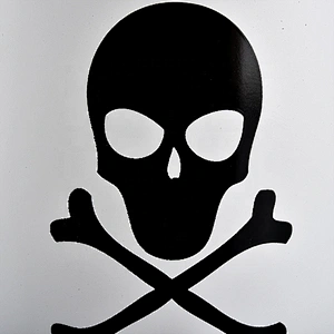 skull pattern on matter color glass candle jars