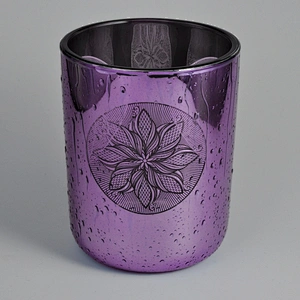 Modern Glass tealight candle jars in bulk 8oz 10oz 12oz